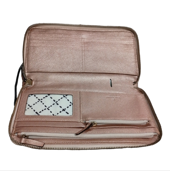 Kate Spade Metallic Rose Gold large wallet/clutch - Picture 8 of 8